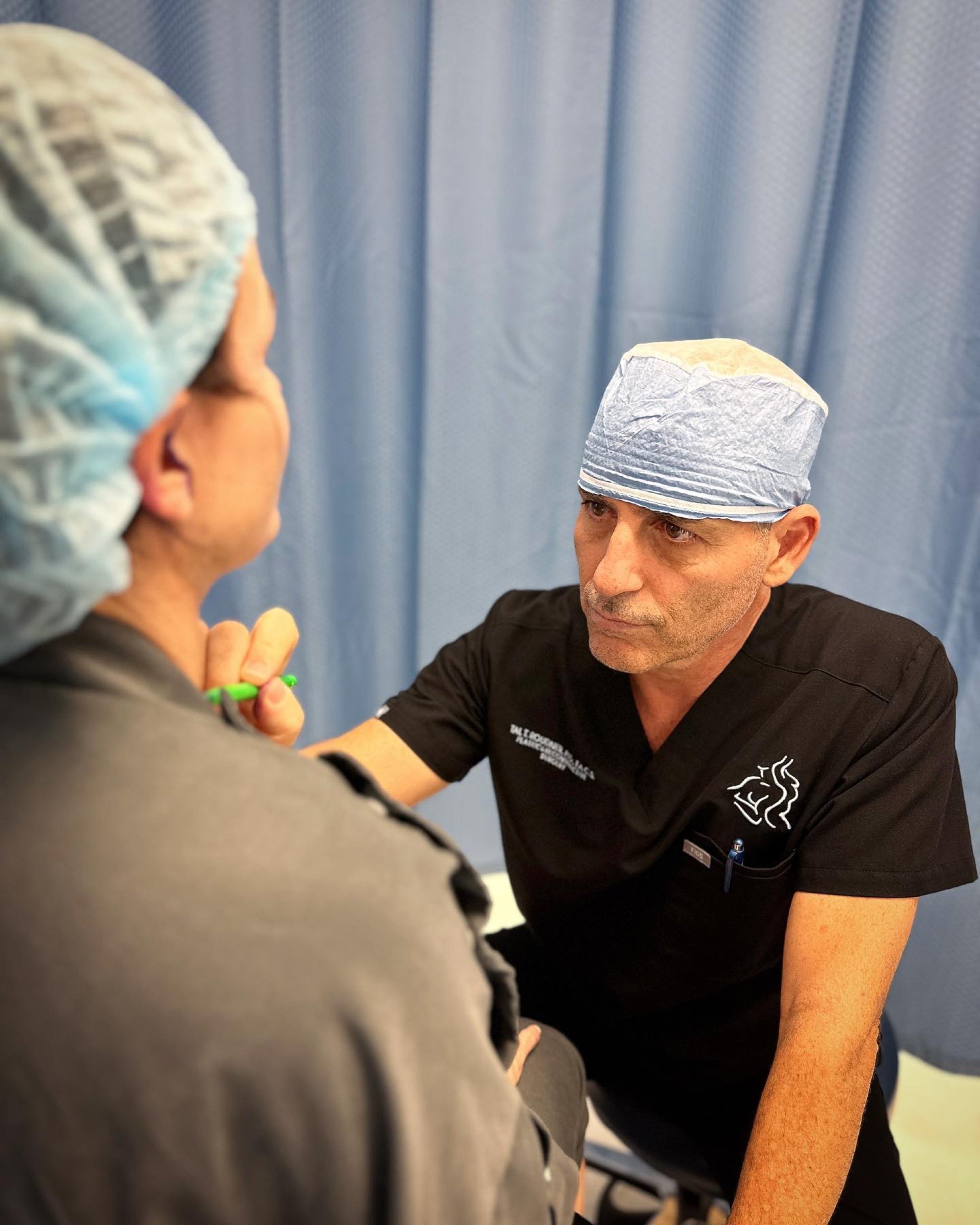 Dr. Roudner during a patient consultation