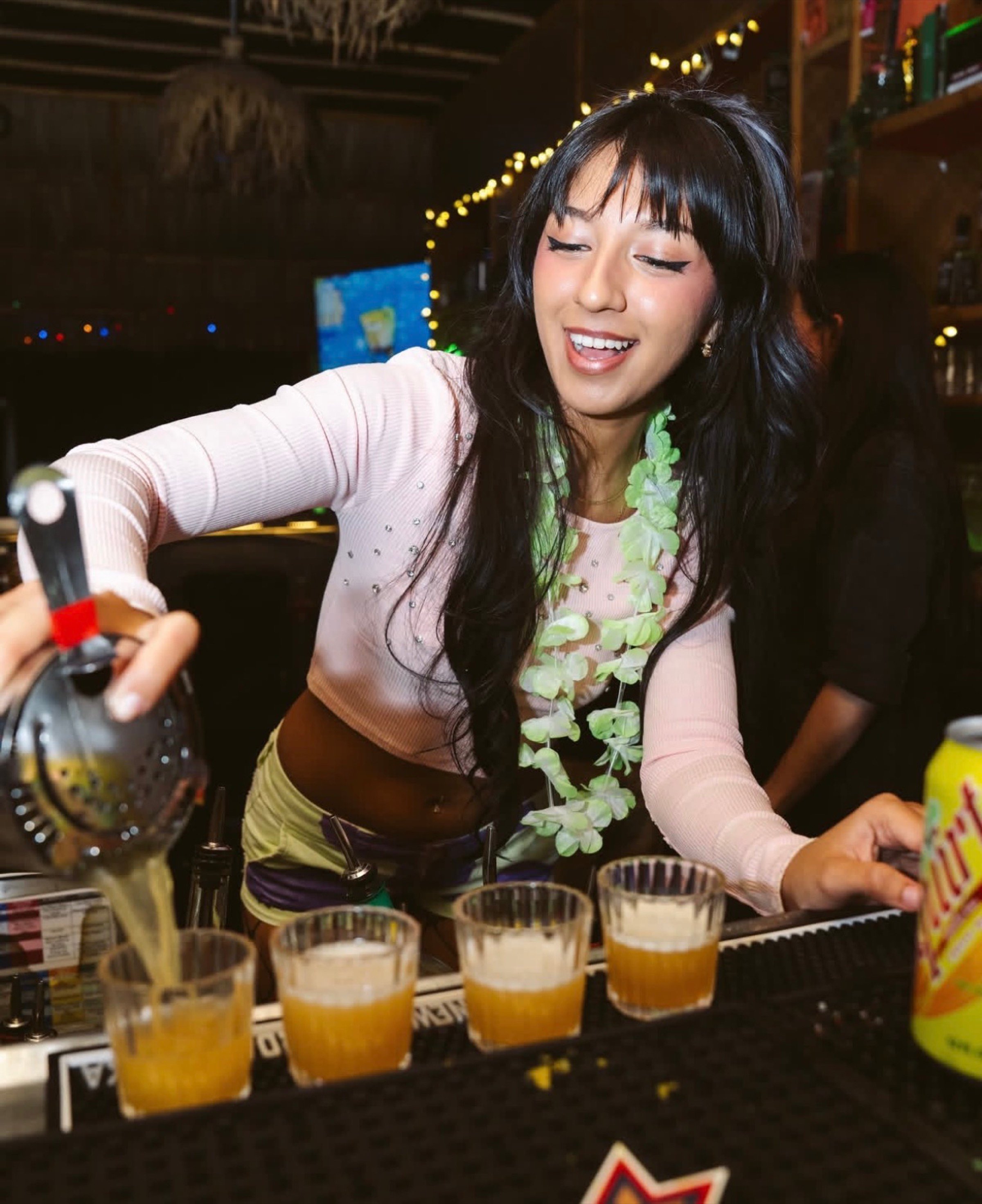 The Dead Flamingo bartender at Jack's Garage