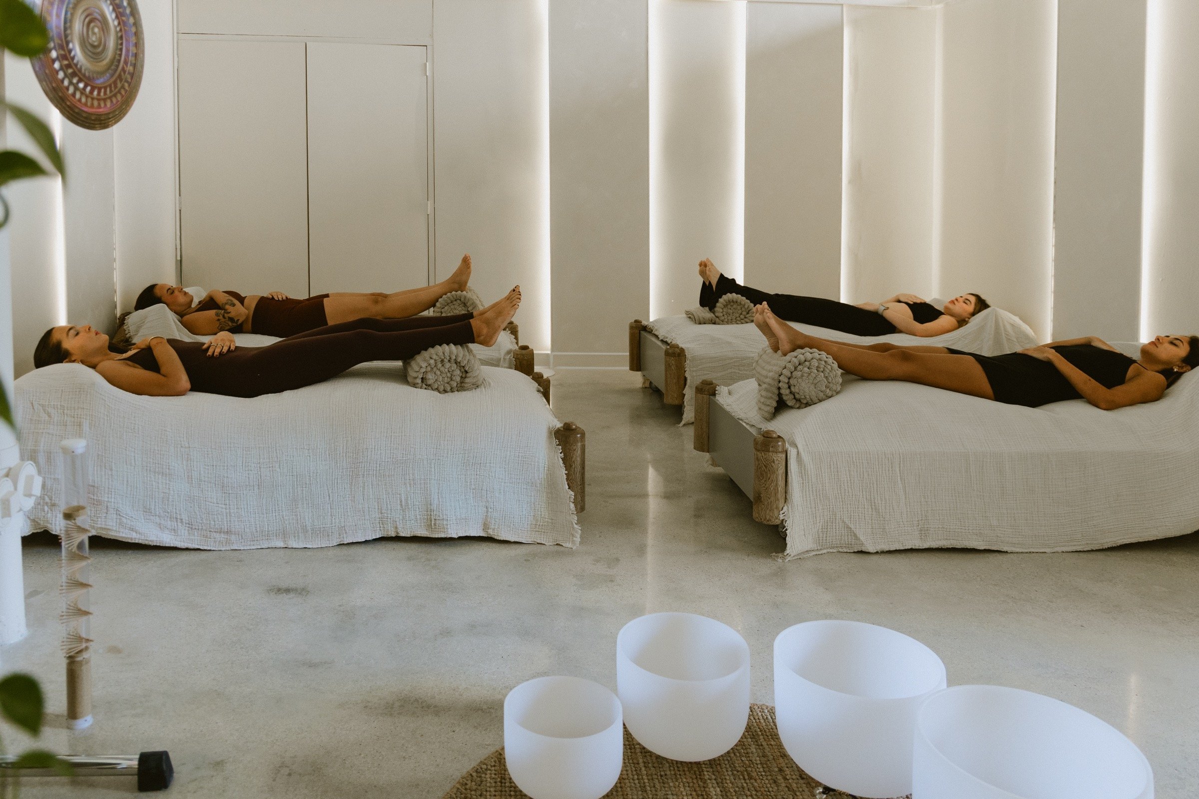 Quantum Temple vibroacoustic sound healing session in Brickell