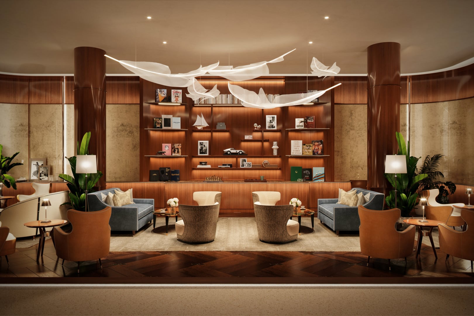 Cipriani Residences Brickell lounge interior