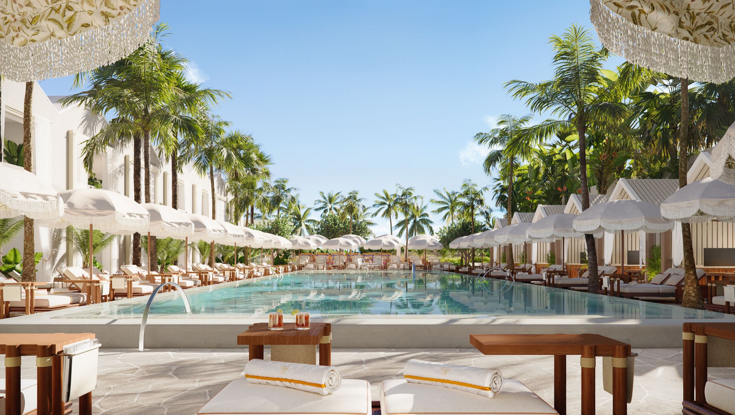 Pool at the reimagined Delano Miami Beach