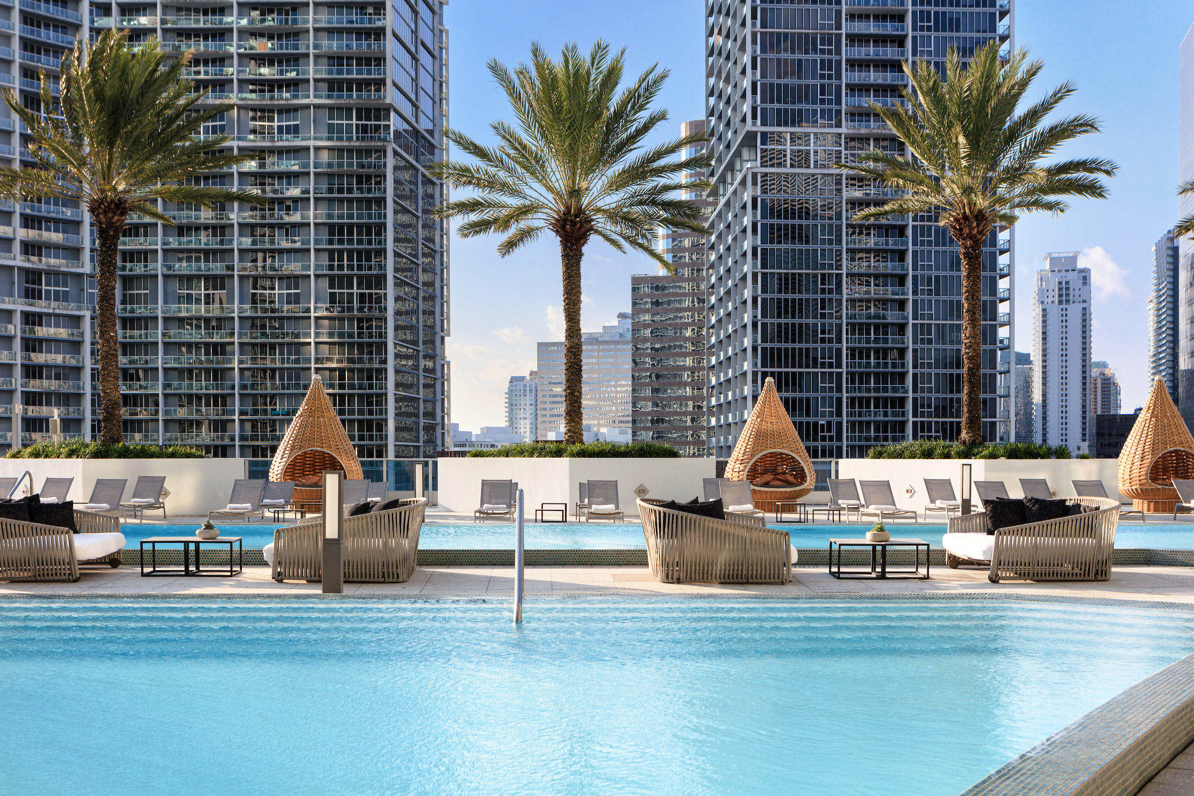 Rooftop pool at Kimpton EPIC Hotel in Downtown Miami