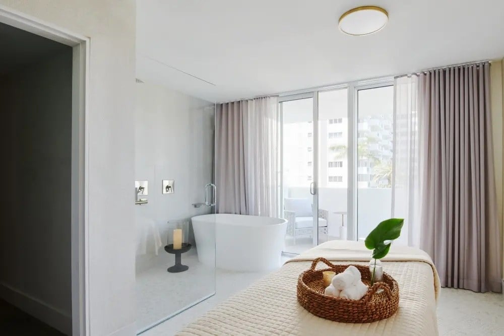 The Spa at Baia Beach Club treatment room