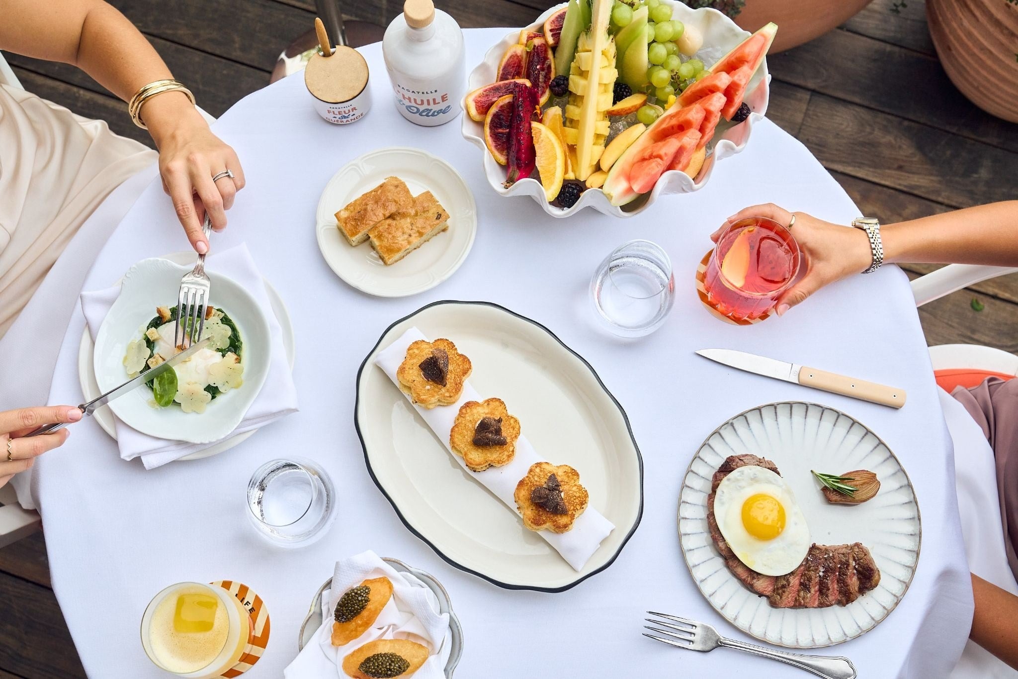 Brunch Me Up spread at Bagatelle Miami River