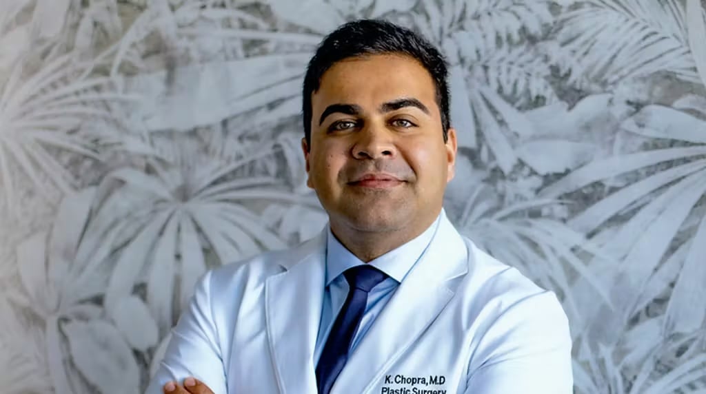 Dr. Karan Chopra of Chopra Plastic Surgery in Miami