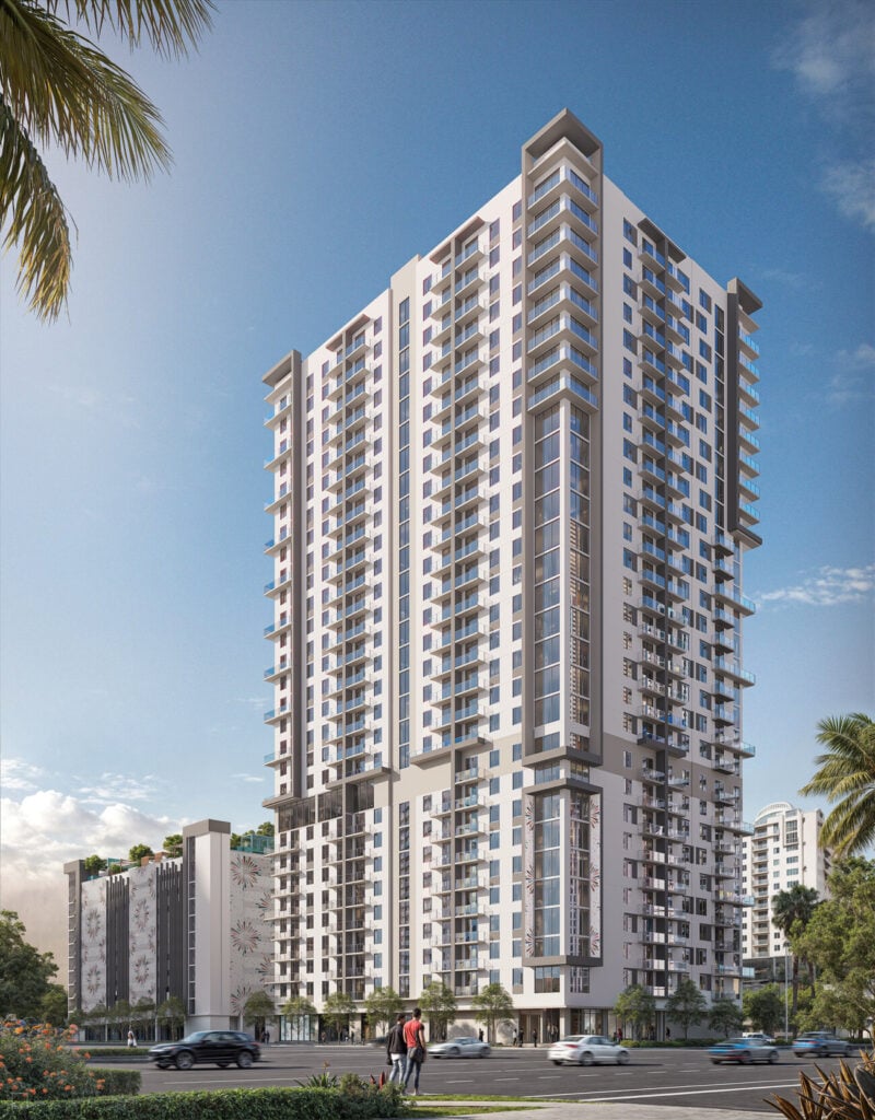 Rendering of the Magnus Brickell apartment tower in Brickell